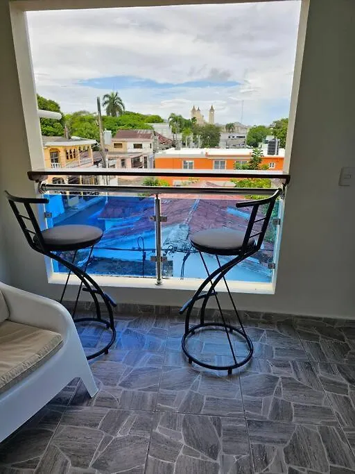 Vista A Toda La Ciudad Y Montana Puerto Plata Dominicaanse Republiek
